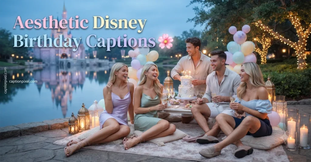 Aesthetic Disney Birthday Captions