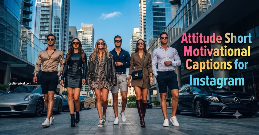 Attitude Short Motivational Captions for Instagram