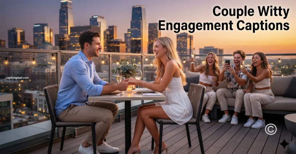 Couple Witty Engagement Captions