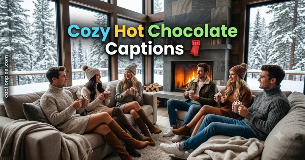 Cozy Hot Chocolate Captions