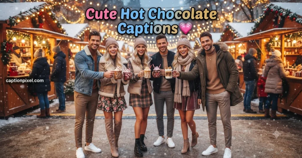 Cute Hot Chocolate Caption
