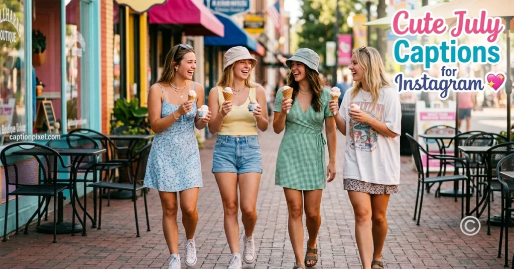 Cute July Captions for Instagram