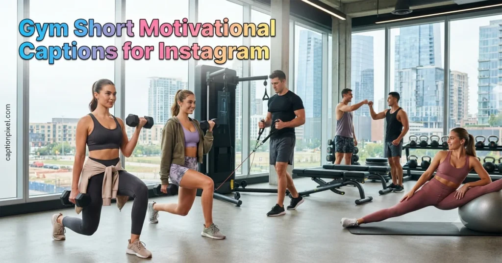Gym Short Motivational Captions for Instagram