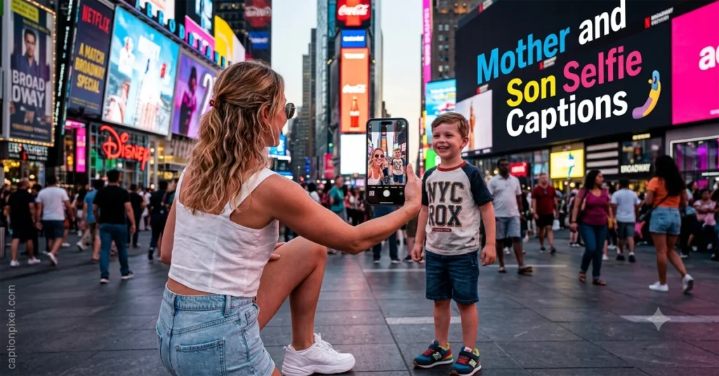 Mother and Son Selfie Captions