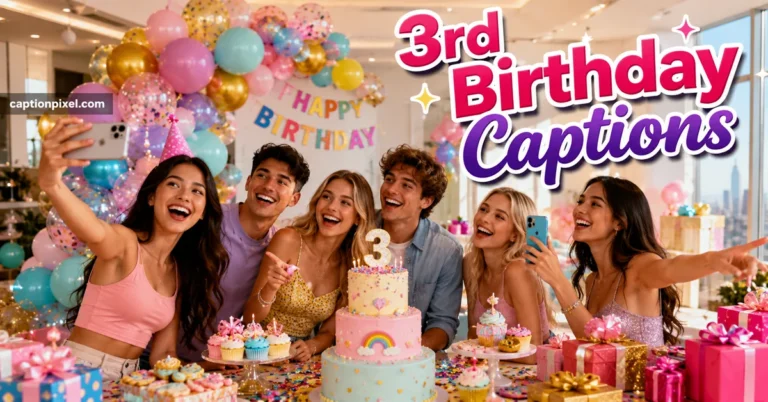 3rd Birthday Captions for Every Sweet Celebration