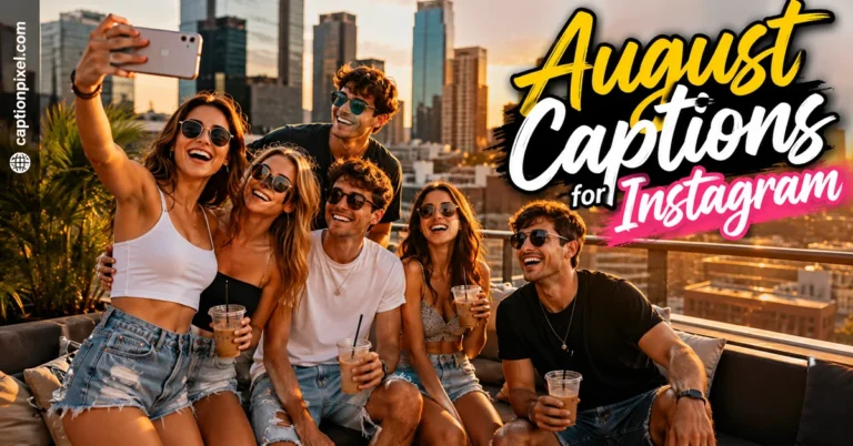 August Captions for Instagram