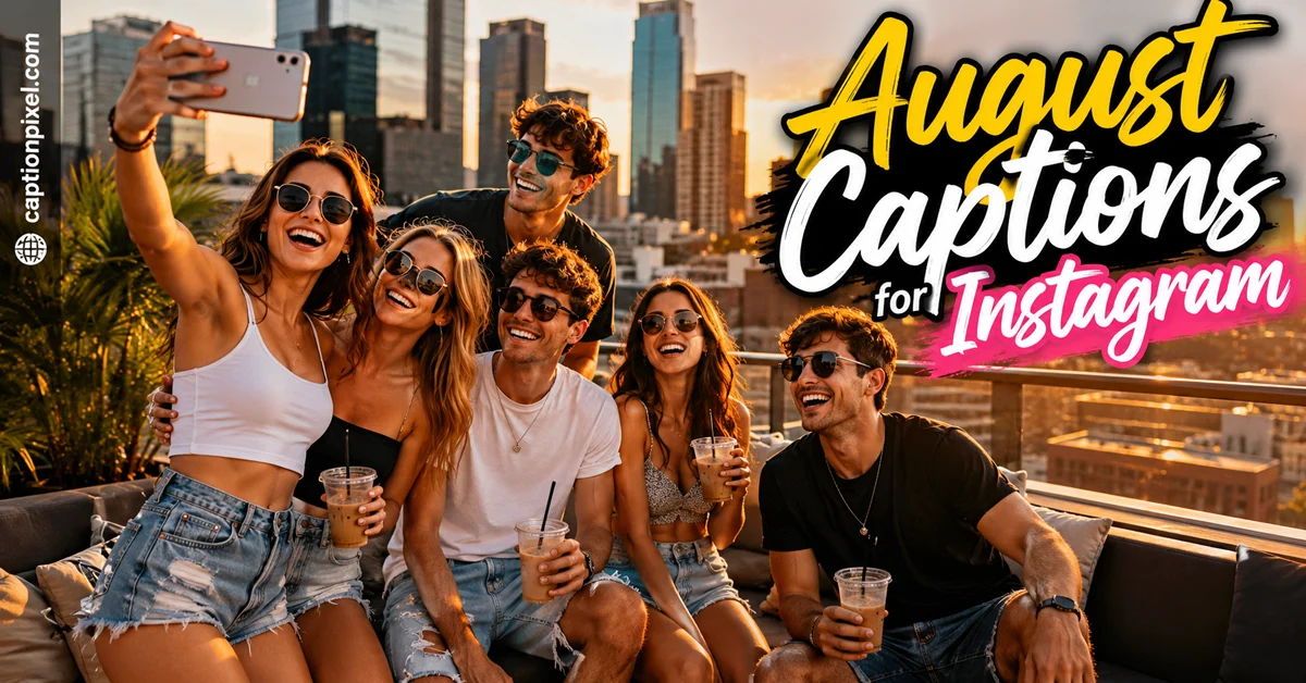 August Captions for Instagram