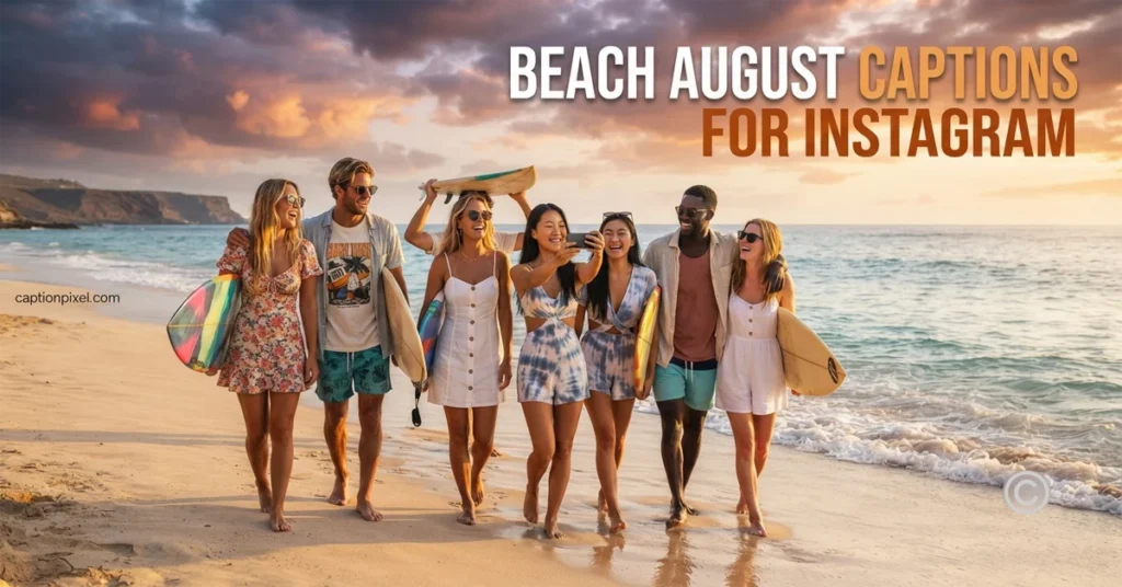 Beach August Captions for Instagram