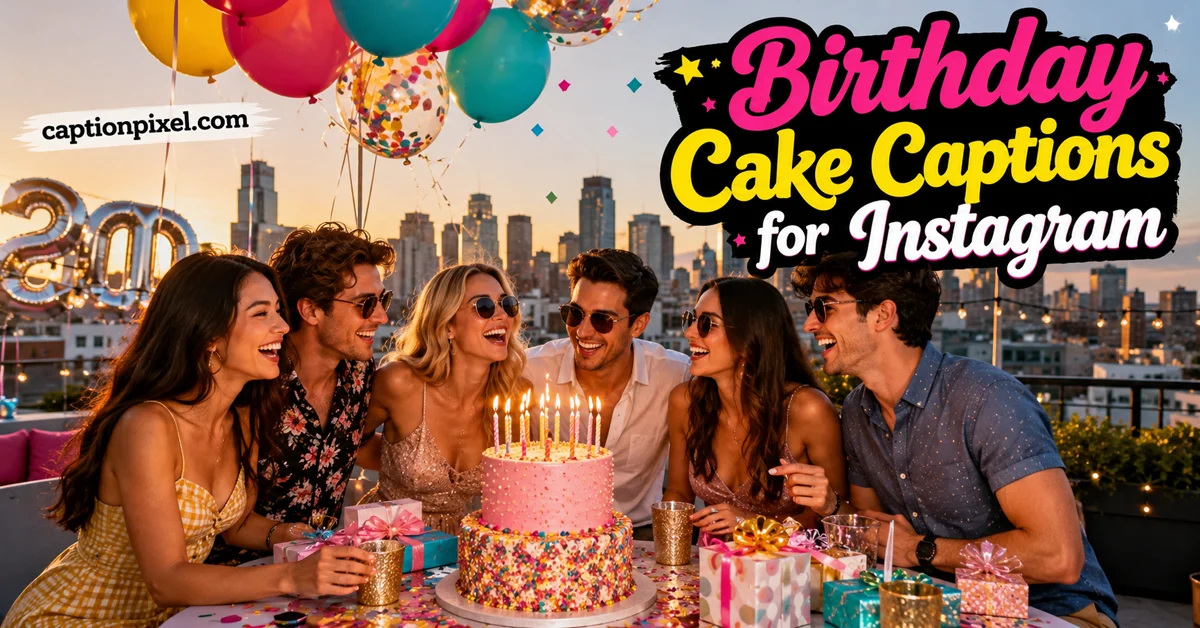 Birthday Cake Captions