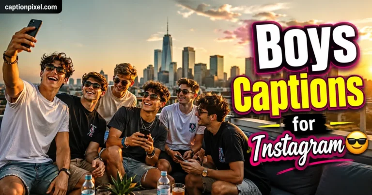 Boys Captions for Instagram Cool And Stylish