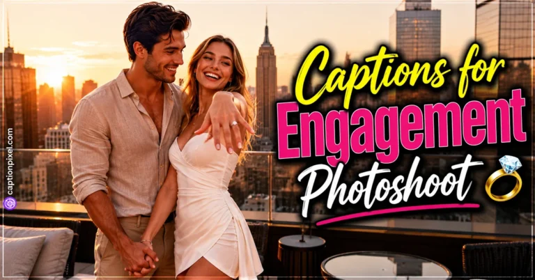 Captions for Engagement Photoshoot