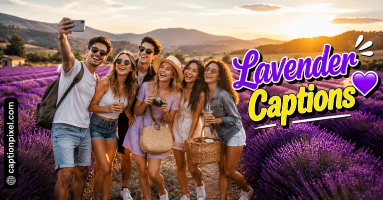 Lavender Captions for Instagram That Bloom