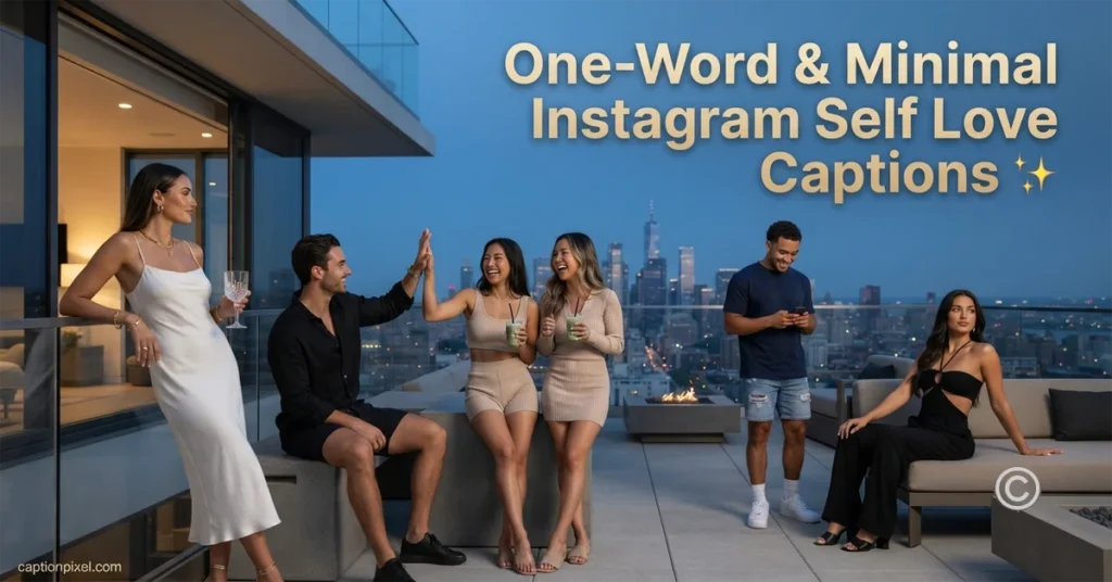 One-Word & Minimal Instagram Self Love Captions