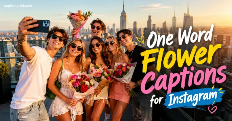 One Word Flower Captions for Instagram That Bloom