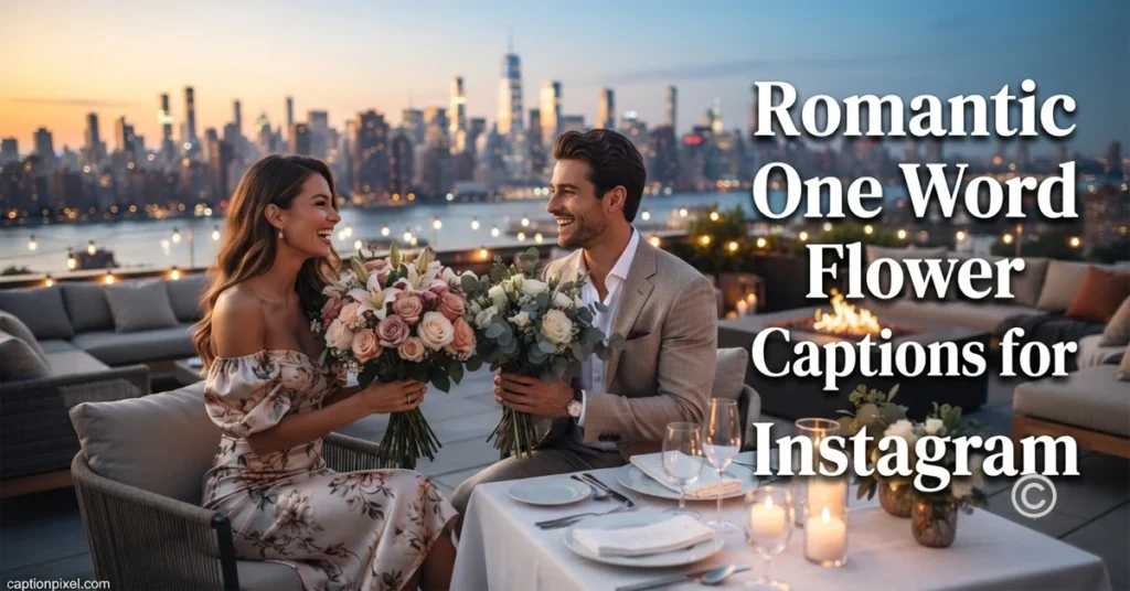 Romantic One Word Flower Captions for Instagram