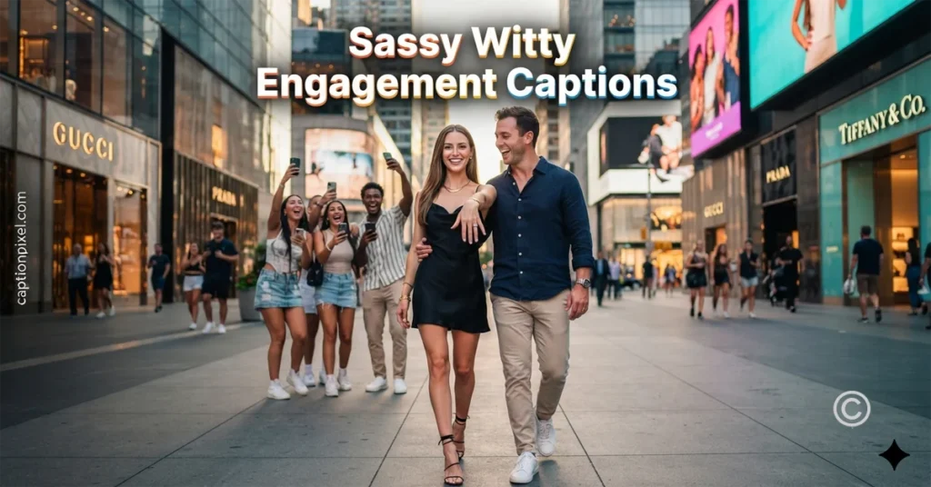 Sassy Witty Engagement Captions