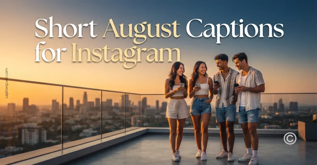 Short August Captions for Instagram