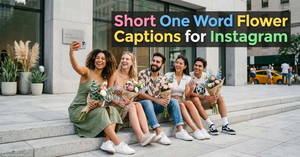 Short One Word Flower Captions for Instagram