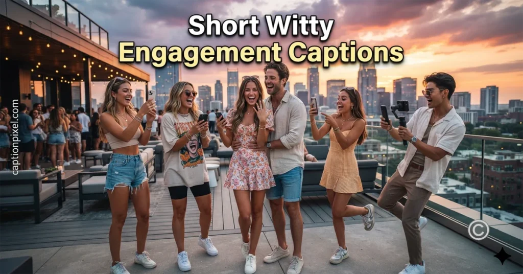 Short Witty Engagement Captions