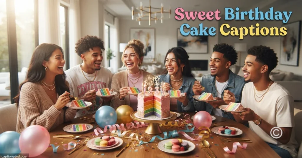 Sweet Birthday Cake Captions