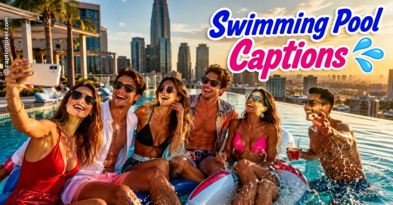 Swimming Pool Captions