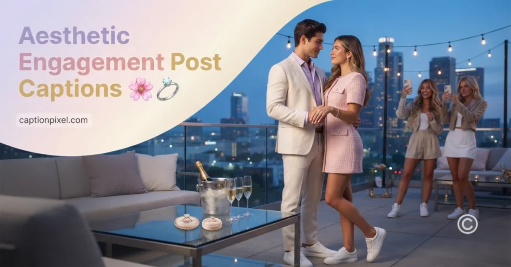 Aesthetic Engagement Post Captions