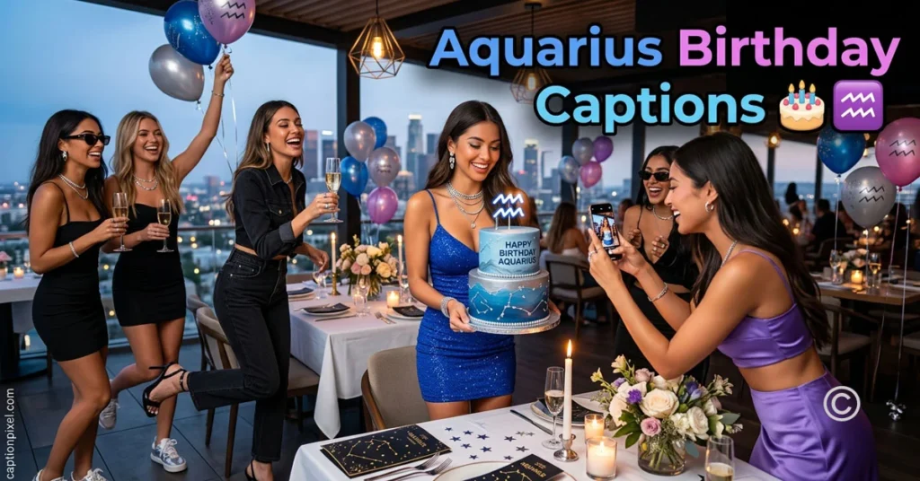 Aquarius Birthday Captions