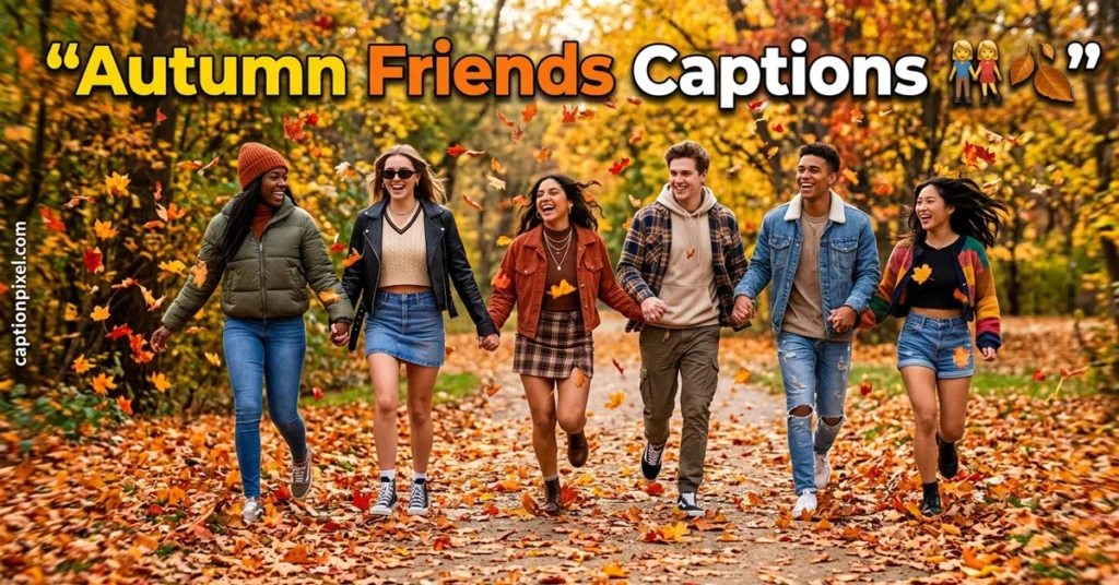 Autumn Friends Captions