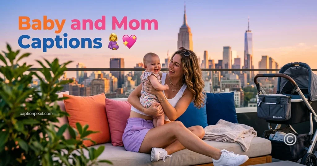Baby and Mom Captions