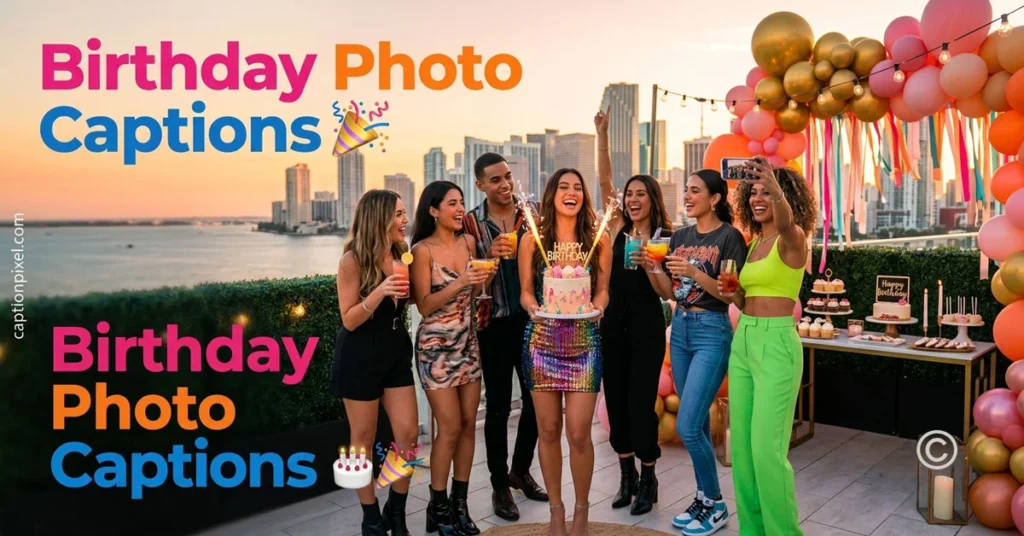 Birthday Photo Captions