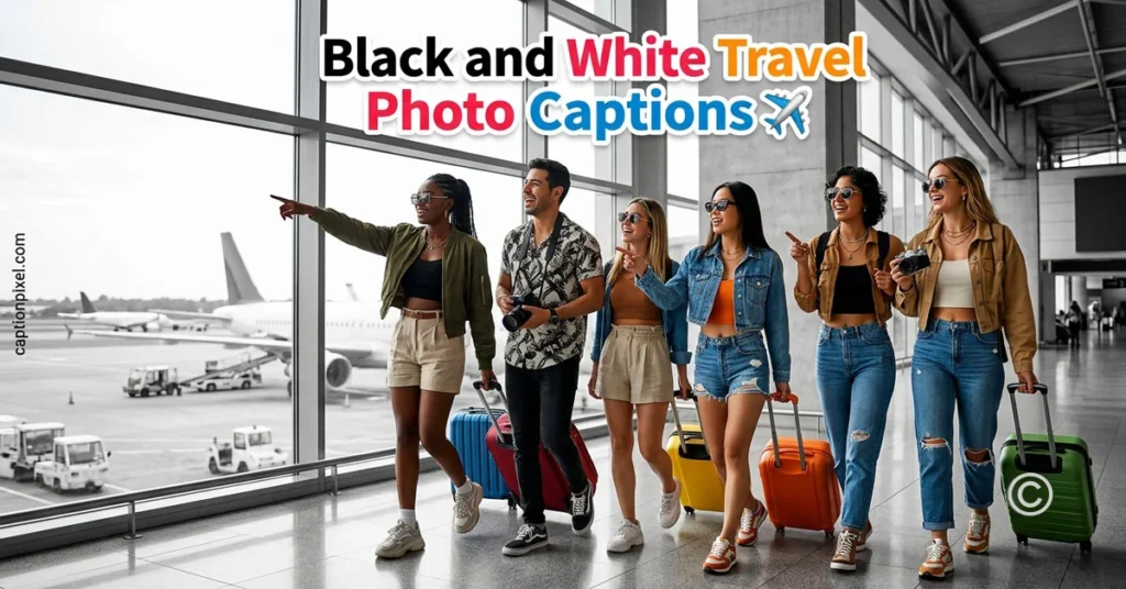 Black and White Travel Photo Captions