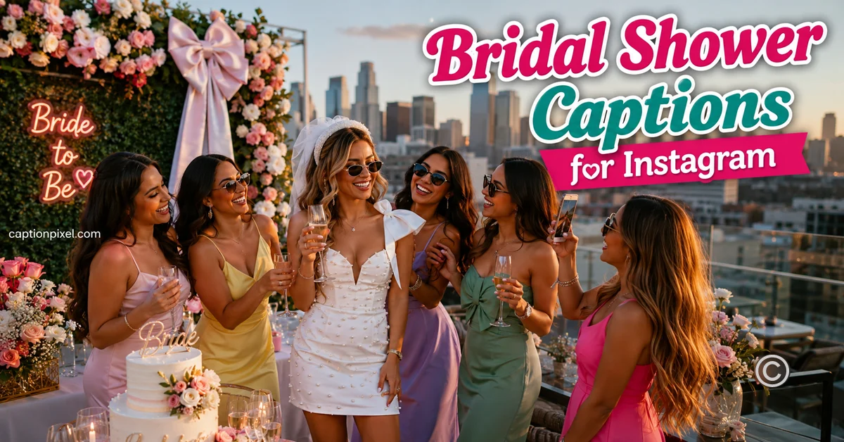 Bridal Shower Captions for Instagram