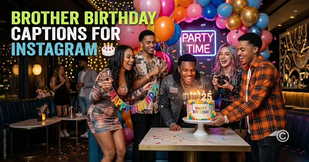 Brother Birthday Captions for Instagram
