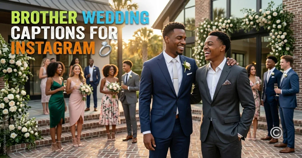 Brother Wedding Captions for Instagram
