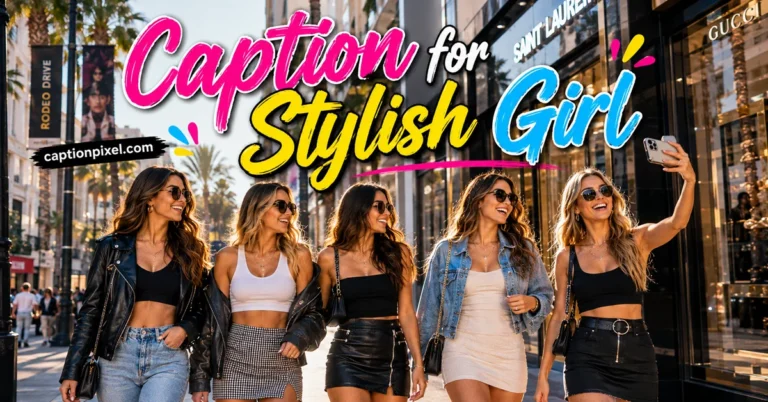 Caption for Stylish Girl