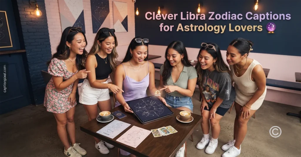 Clever Libra Zodiac Captions for Astrology Lovers