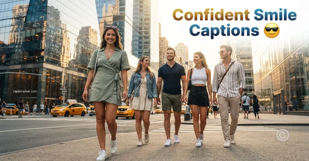 Confident Smile Captions