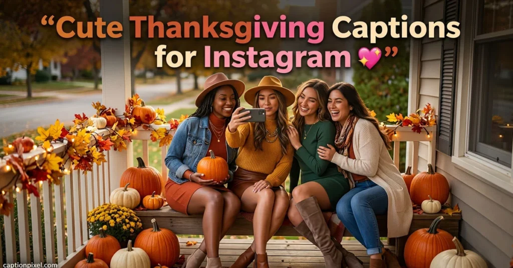 Cute Thanksgiving Captions for Instagram