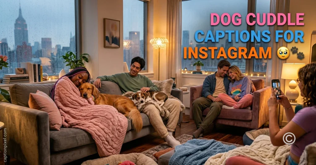 Dog Cuddle Captions for Instagram