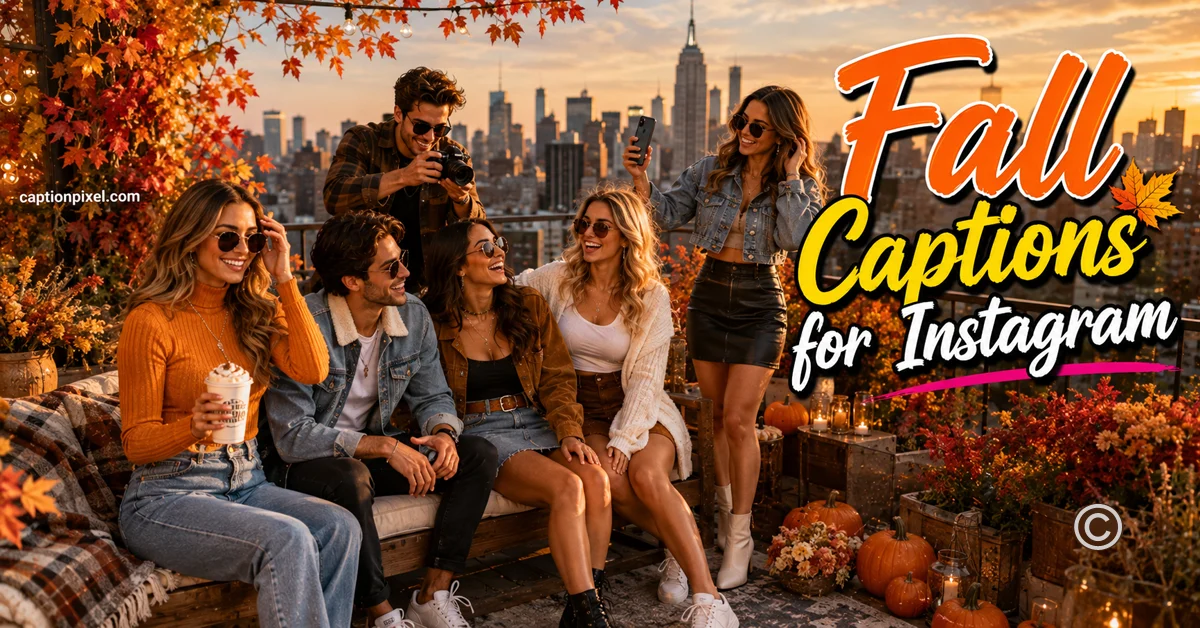 Fall Captions for Instagram