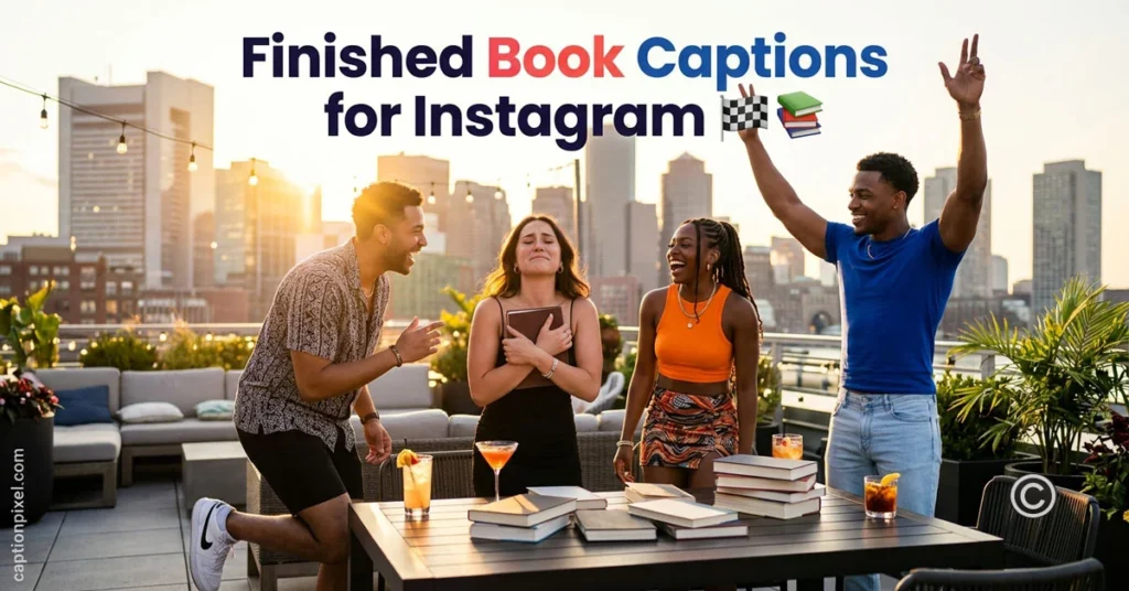 Finished Book Captions for Instagram