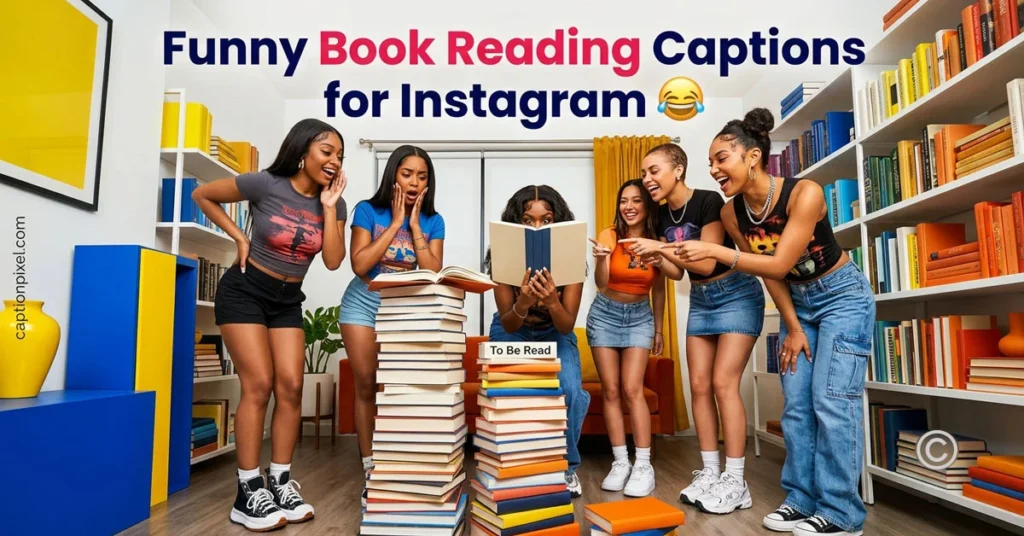 Funny Book Reading Captions for Instagram