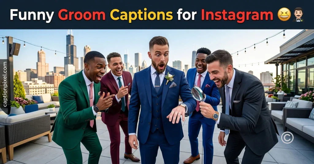 Funny Groom Captions for Instagram