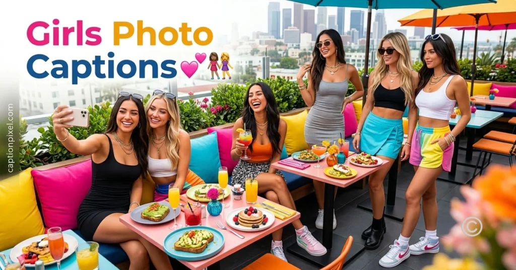 Girls Photo Captions