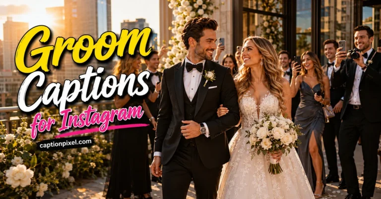 Groom Captions for Instagram