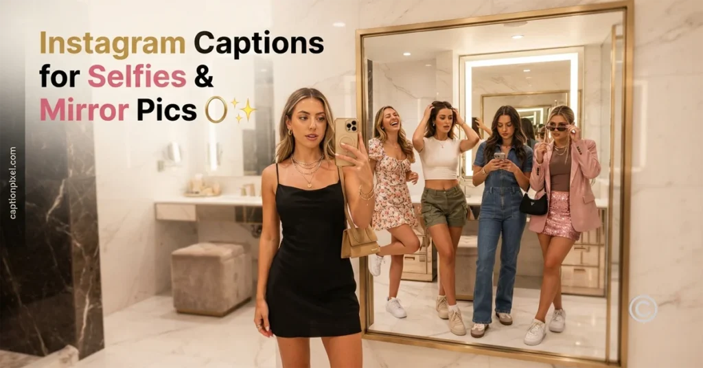 Instagram Captions for Selfies & Mirror Pics