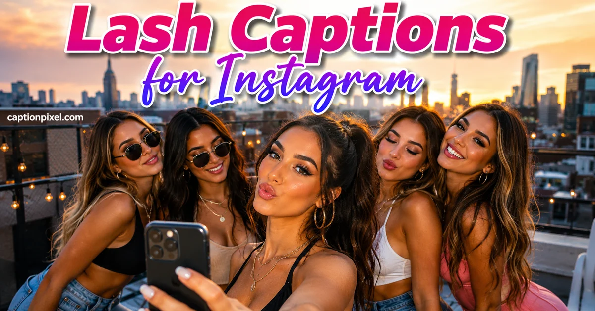 Lash Captions for Instagram