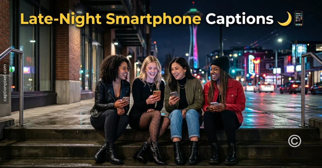 Late-Night Smartphone Captions
