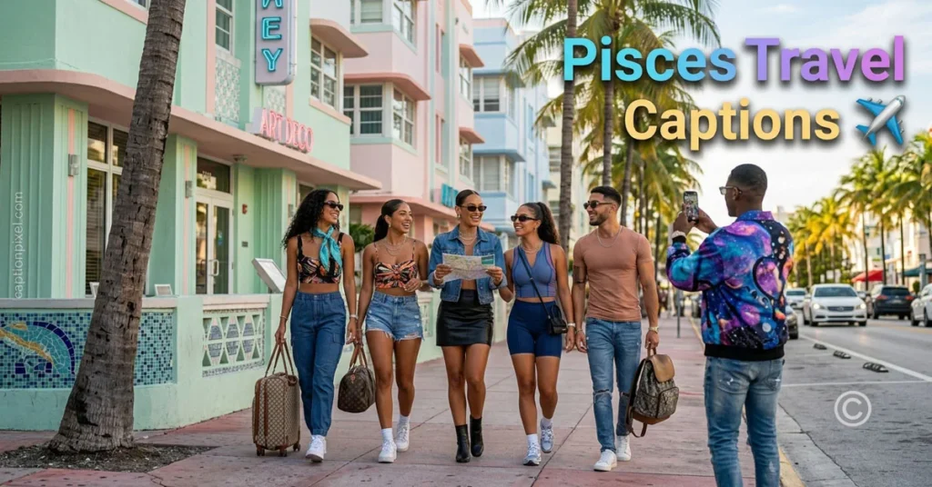 Pisces Travel Captions