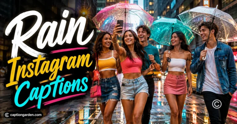 Rain Instagram Captions